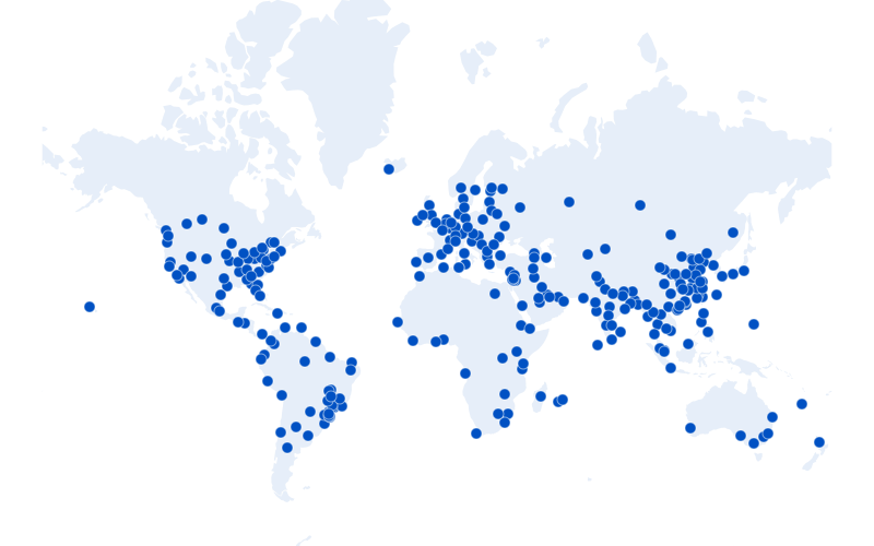 Cloudflare's server locations
