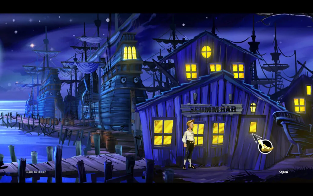 The Secret of Monkey Island: Special Edition. The main attraction of SCUMM BAR.