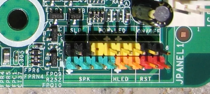 Front panel connectors