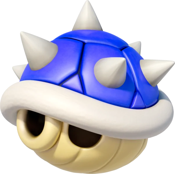 Blue Shell from Mario Kart 8 Deluxe.