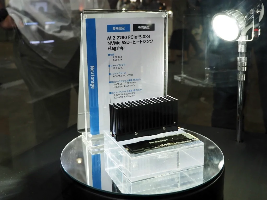 Sony Nextorage PCIe 5.0 NVMe SSD Showcase.