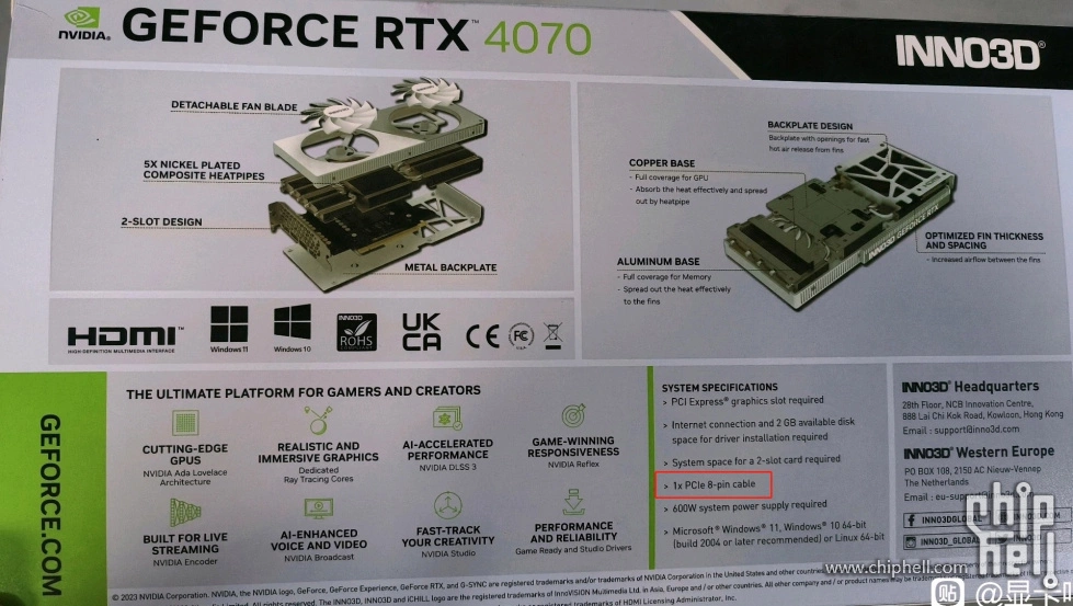 Inno3D Nvidia GeForce RTX 4070