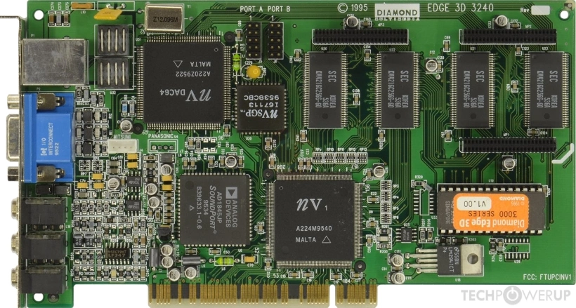 Nvidia NV1 Graphics Card GPU