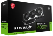 MSI GeForce RTX 4060 Ti VENTUS 3X 8GB OC GDDR6