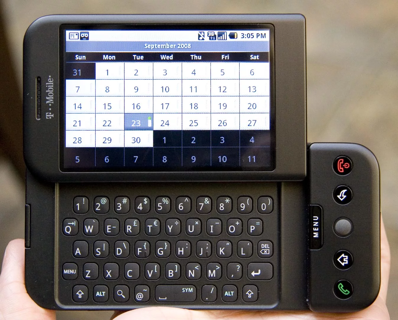 T-Mobile G1 / HTC Dream, The Very First Mobile Phone Smartphone To Use Android.