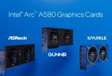 Intel Arc A580 Graphics Cards ASRock Gunnir Sparkle