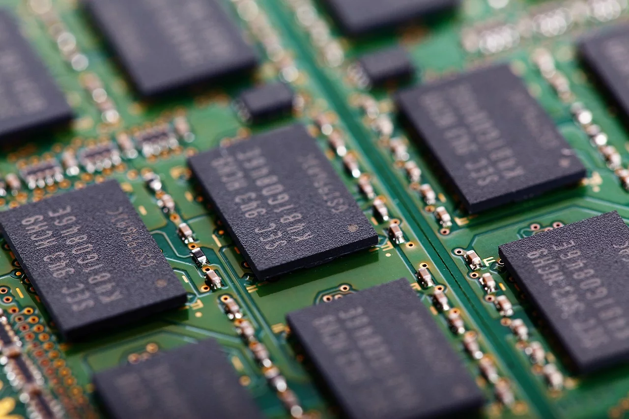 DRAM Chip RAM Closeup