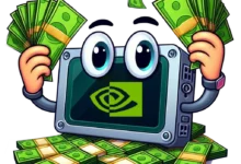 Nvidia Graphics Card Hands Filled With Cash